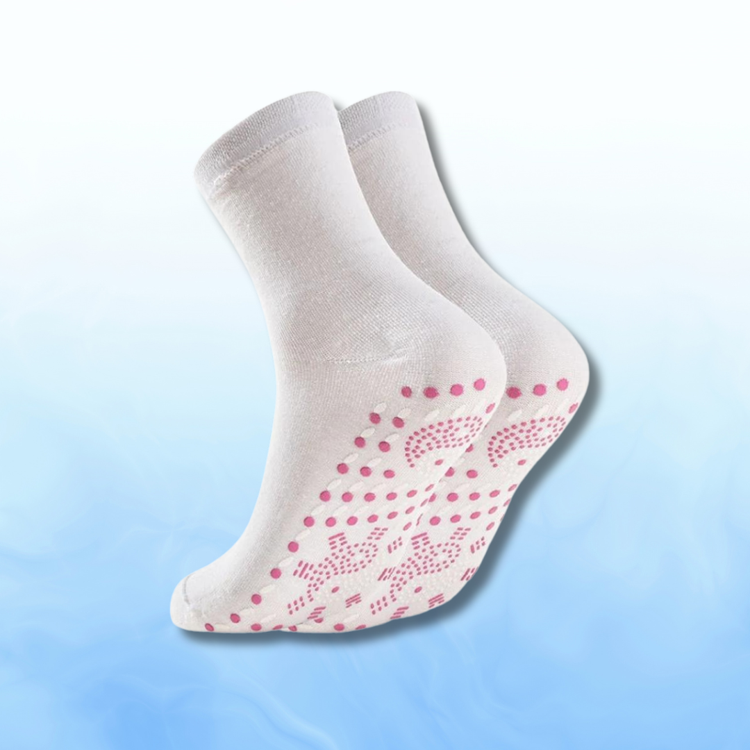 Sæt med 4 par Thermosocks – bløde, selvopvarmende termosokker