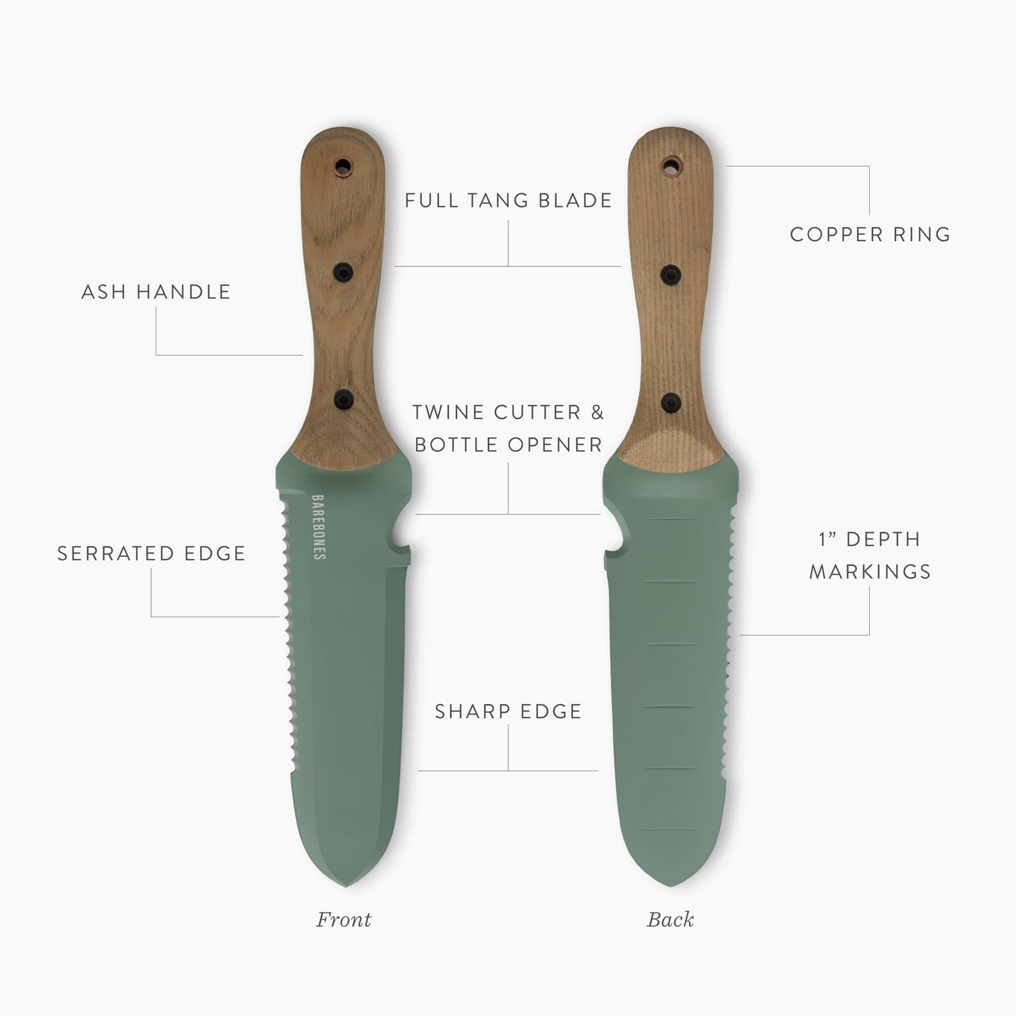 Hori Hori Classic Mint – Havekniv i eksklusivt Farvee-stål