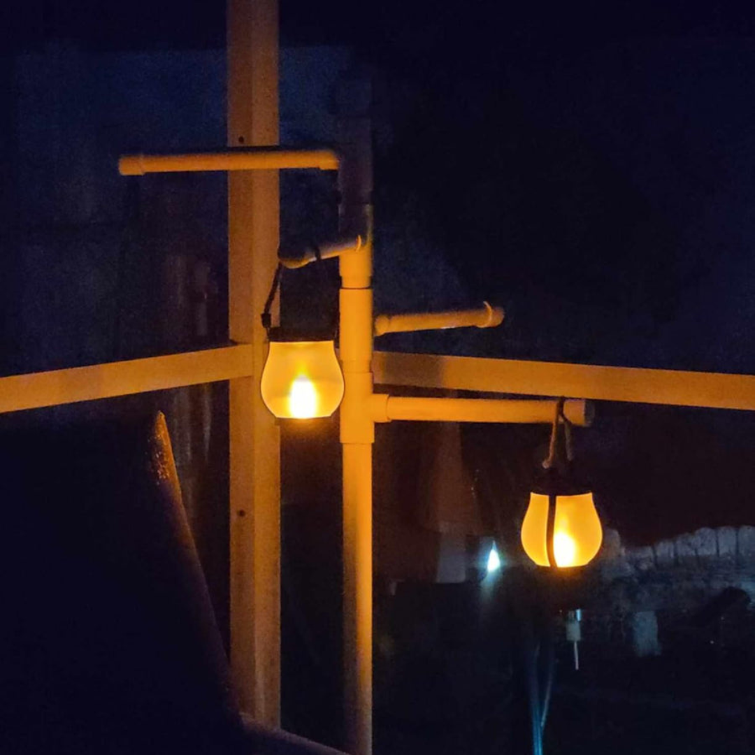 Solcelledrevet Flammelygte