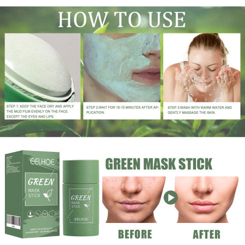Grøn te lerstick med kaolin