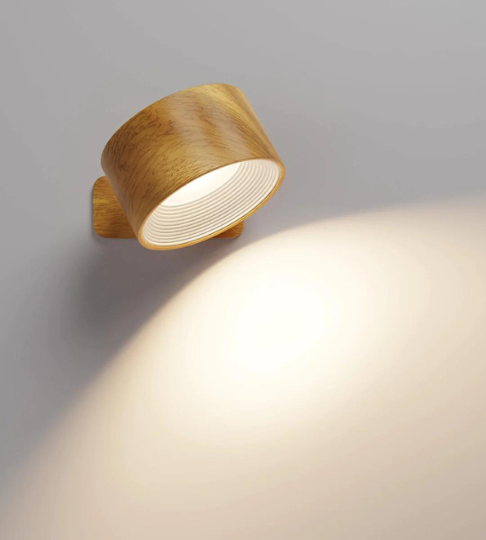 Dæmpbar LED-væglampe med fjernbetjening og touch-funktion