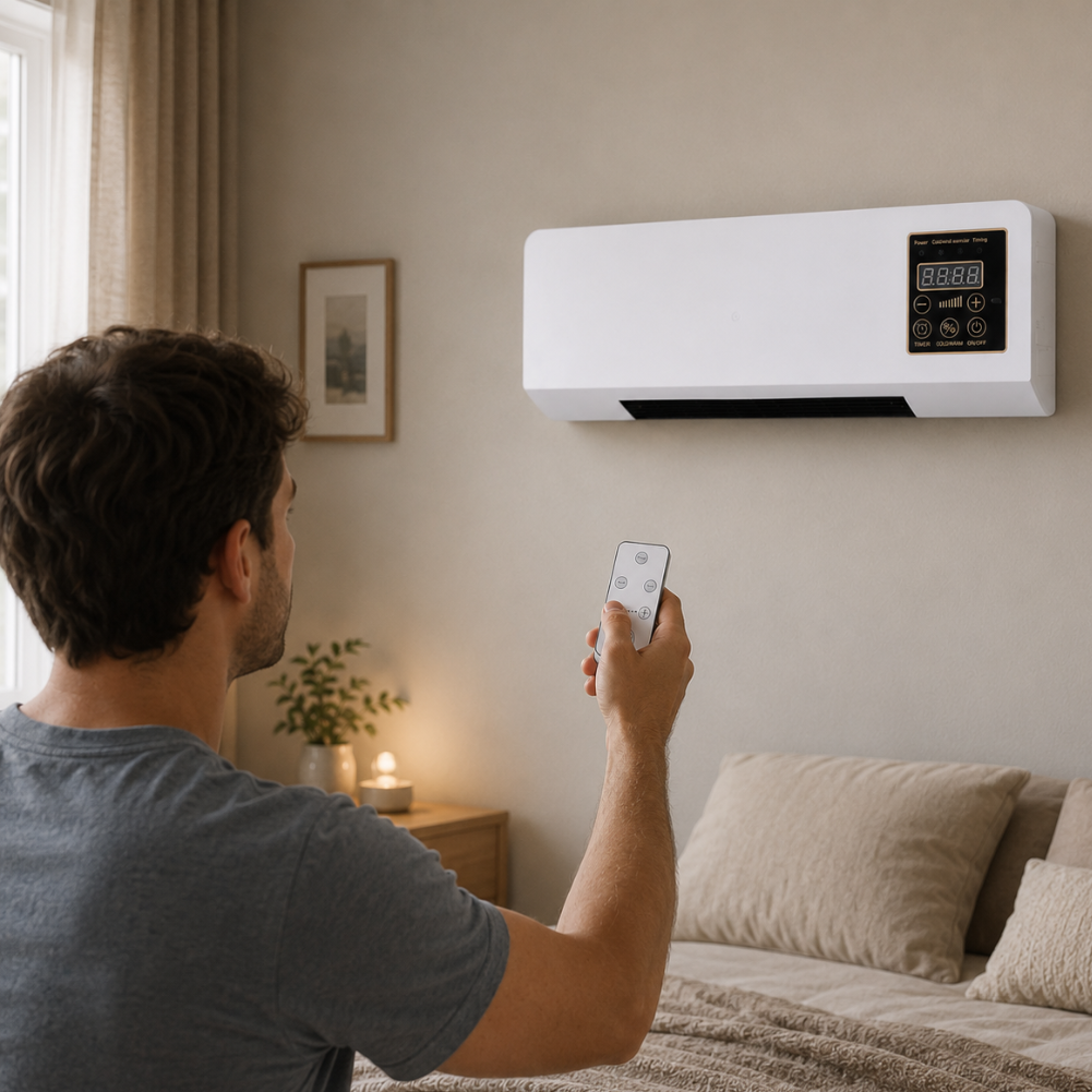 Thermio - Varmeblæser Væghængt Med Ventilator