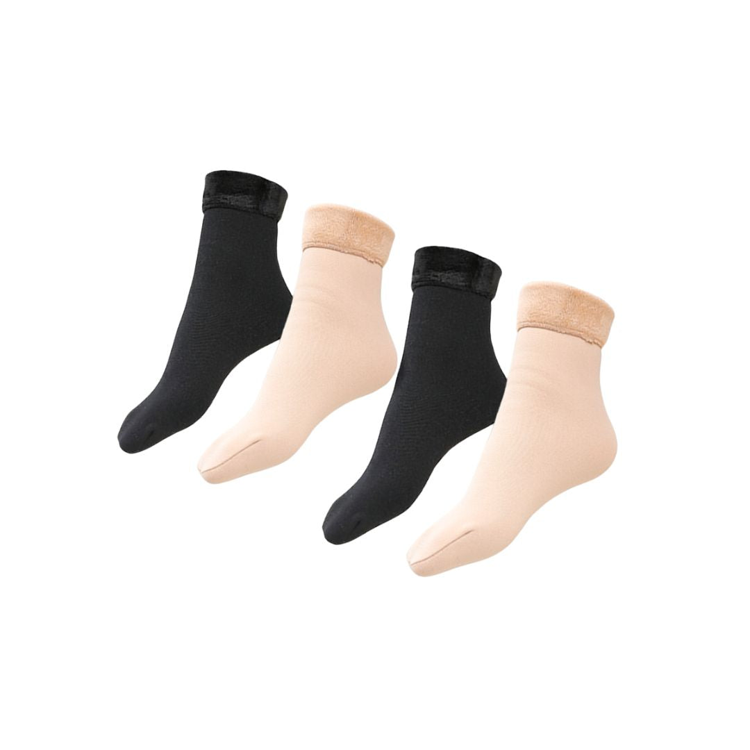 Sæt med 4 par Comfysocks – varme termiske strømper til både mænd og kvinder