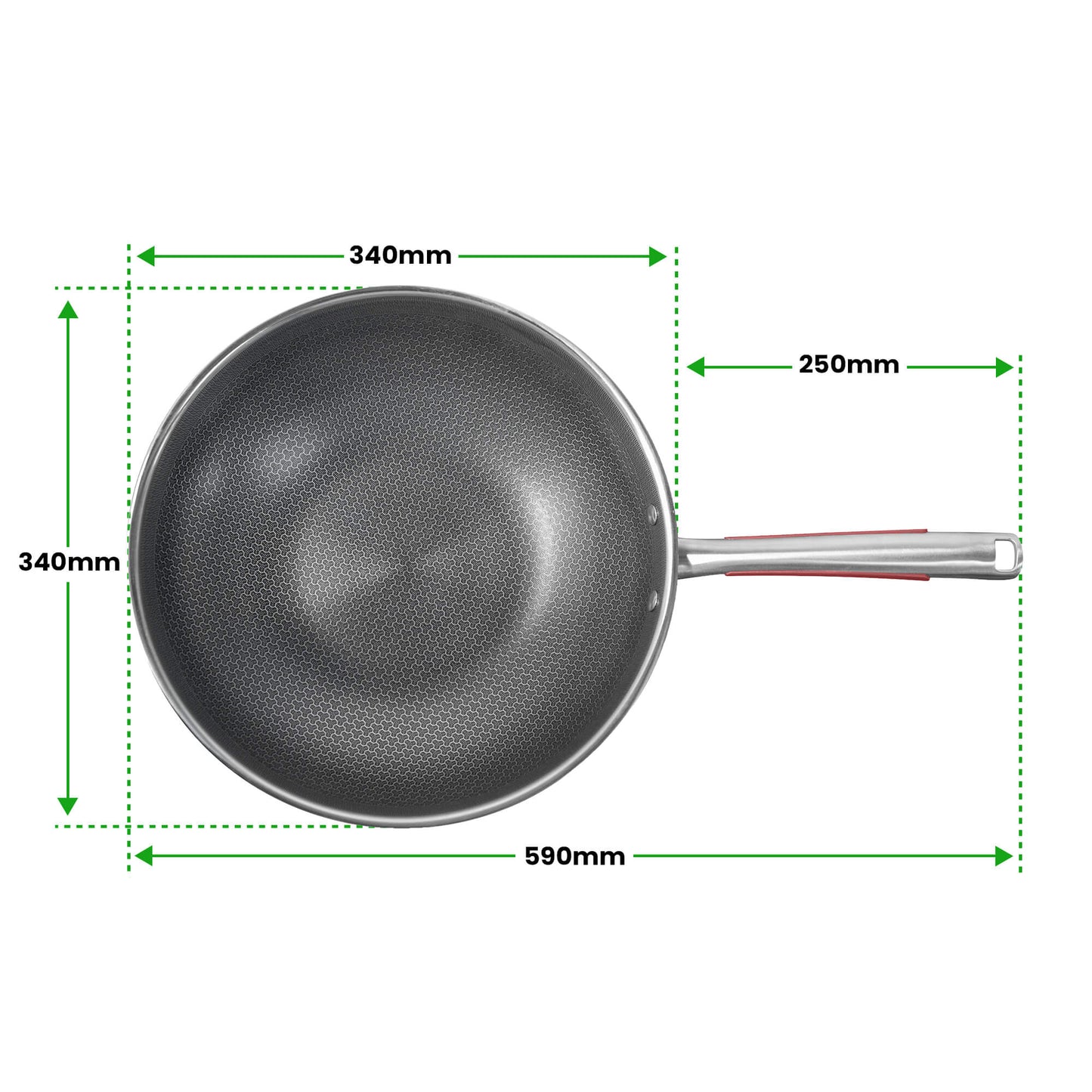 Küchenkompane Wok - 22cm