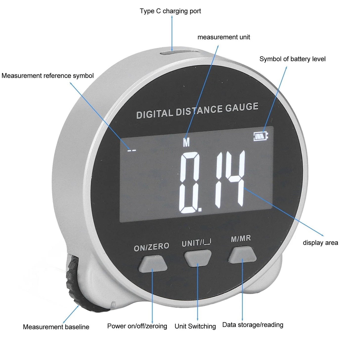 Smart Digitalt Målebånd med LCD-Display