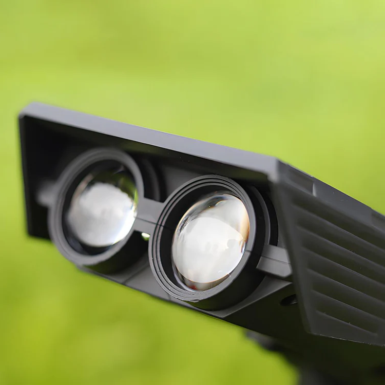 Vandtæt LED Solar Multi-Zoom Spotlys Landskabsbelysning RGB
