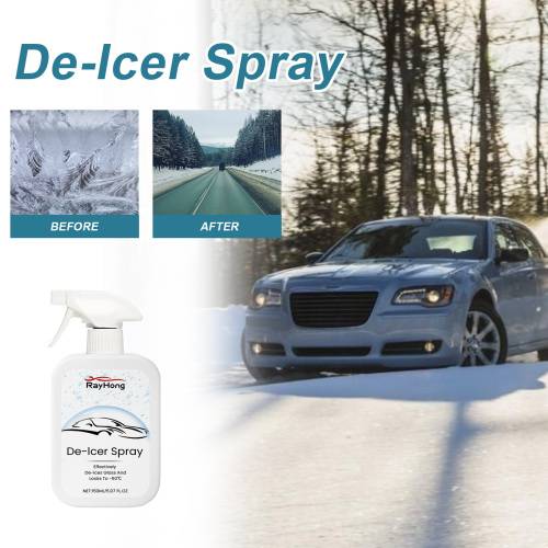 Afisnings- og anti-is-spray til ruder