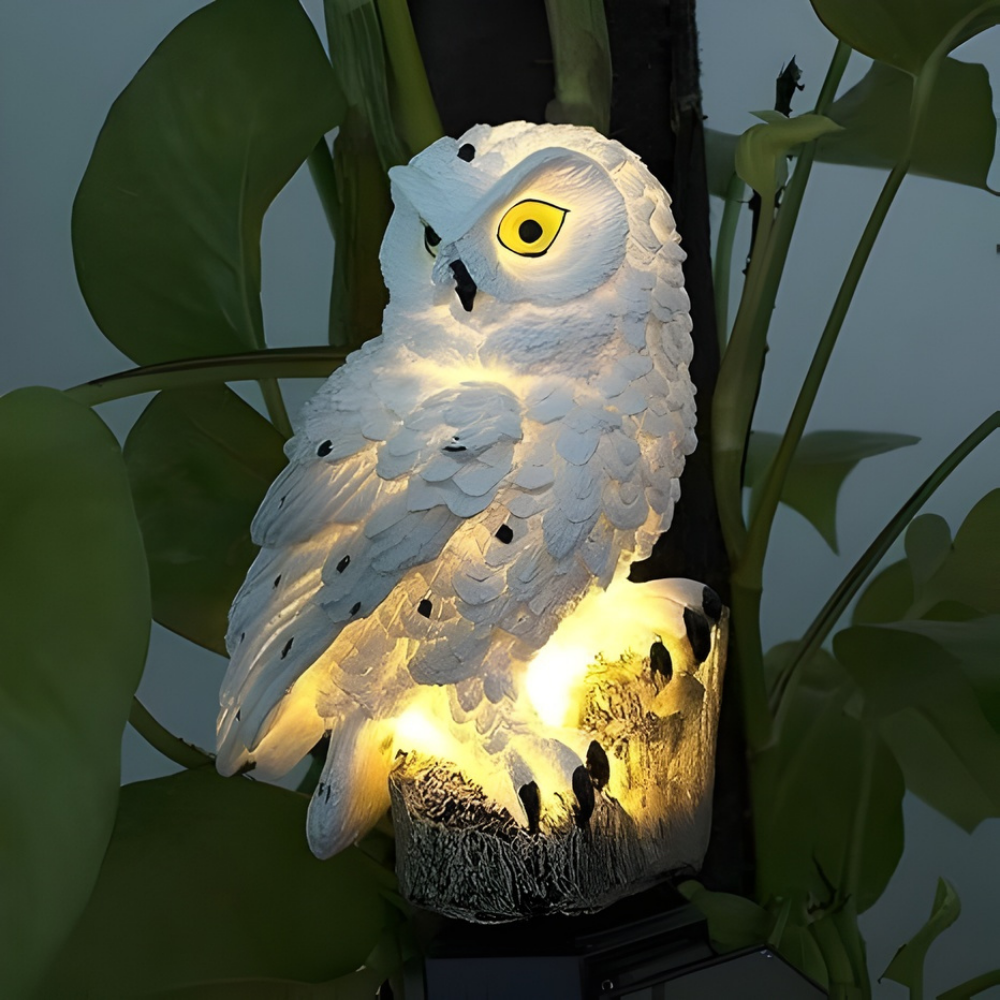 Solcelledrevet Haveuglelampe