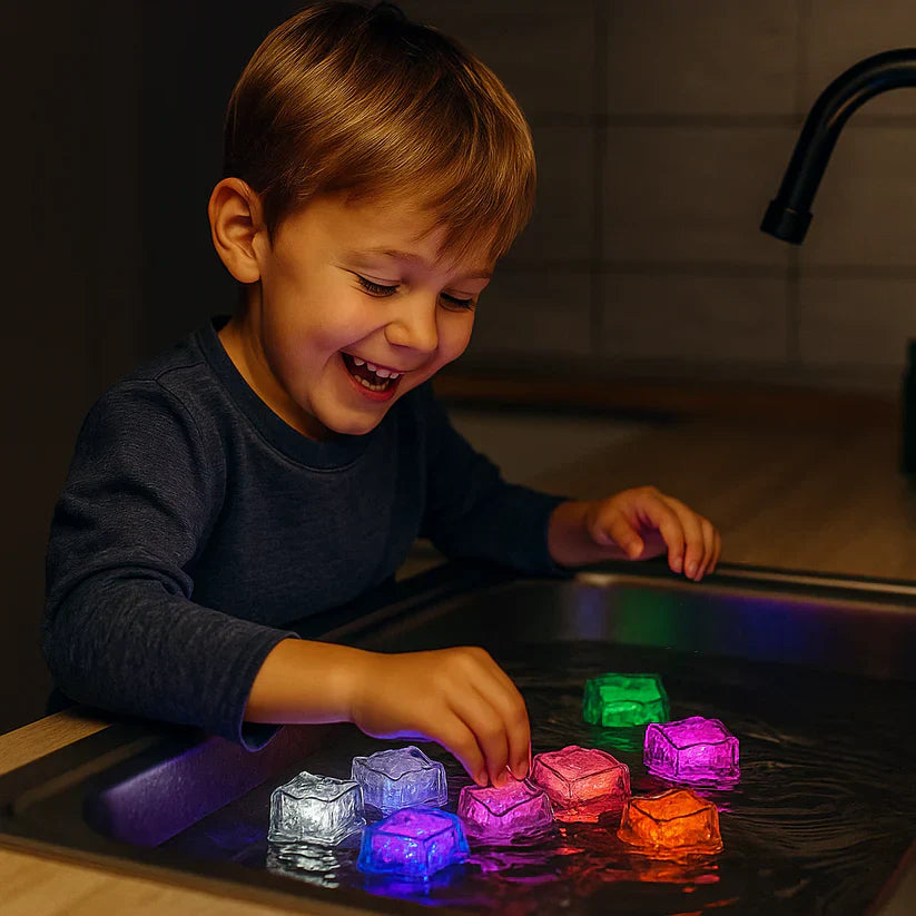 Ledsen™ CubeLights: Vandtæt Flerfarvet Blinkende Glødende Kube Lys