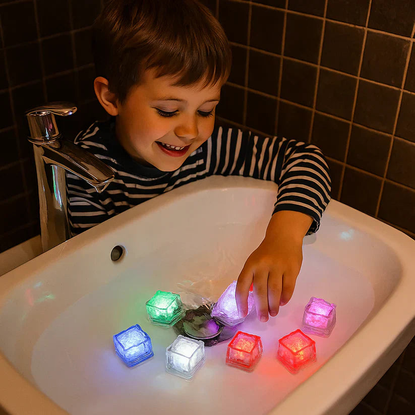Ledsen™ CubeLights: Vandtæt Flerfarvet Blinkende Glødende Kube Lys