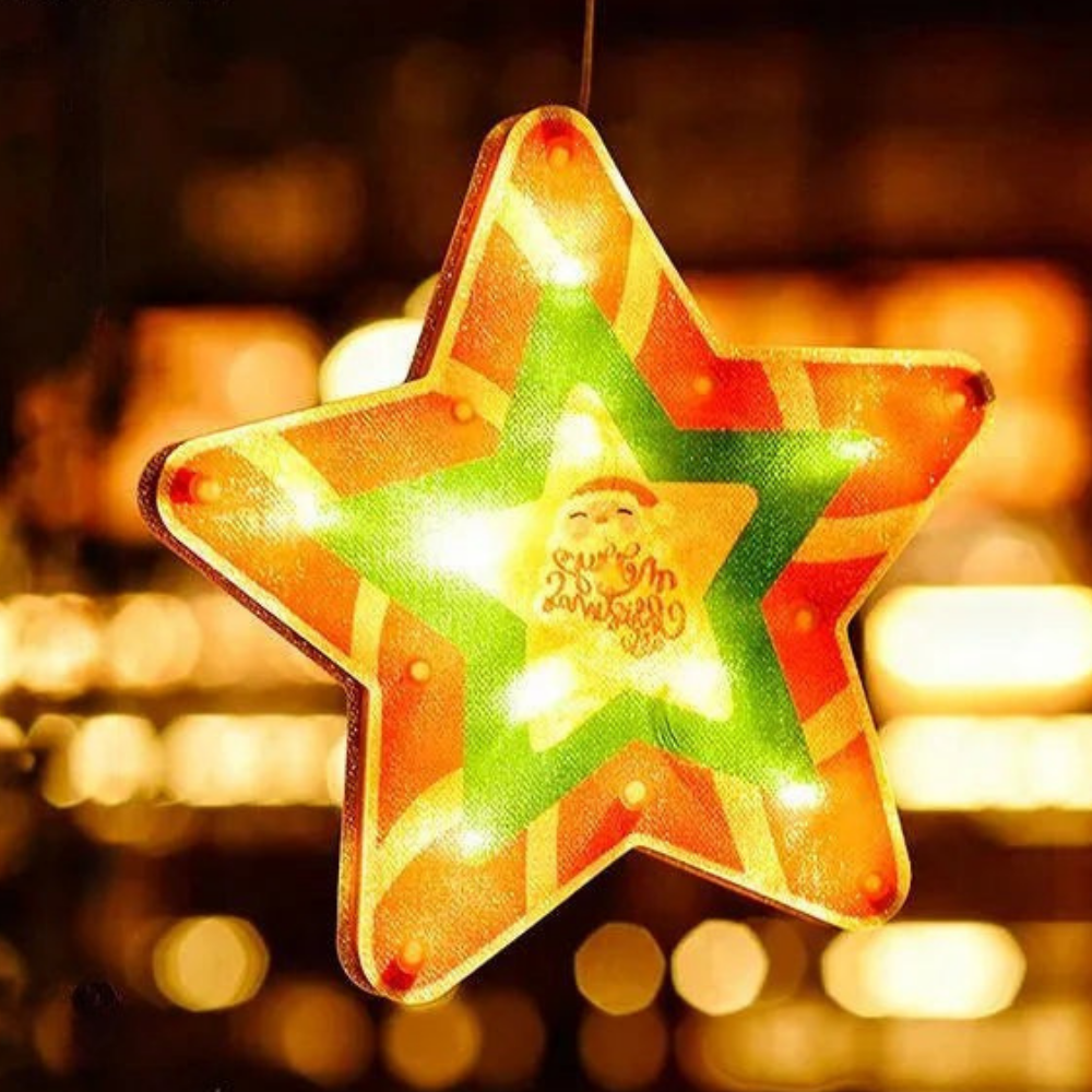 Festlige Oplyste Julevindueslys