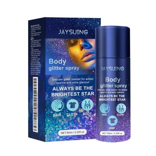 Glitter highlighter bodyspray