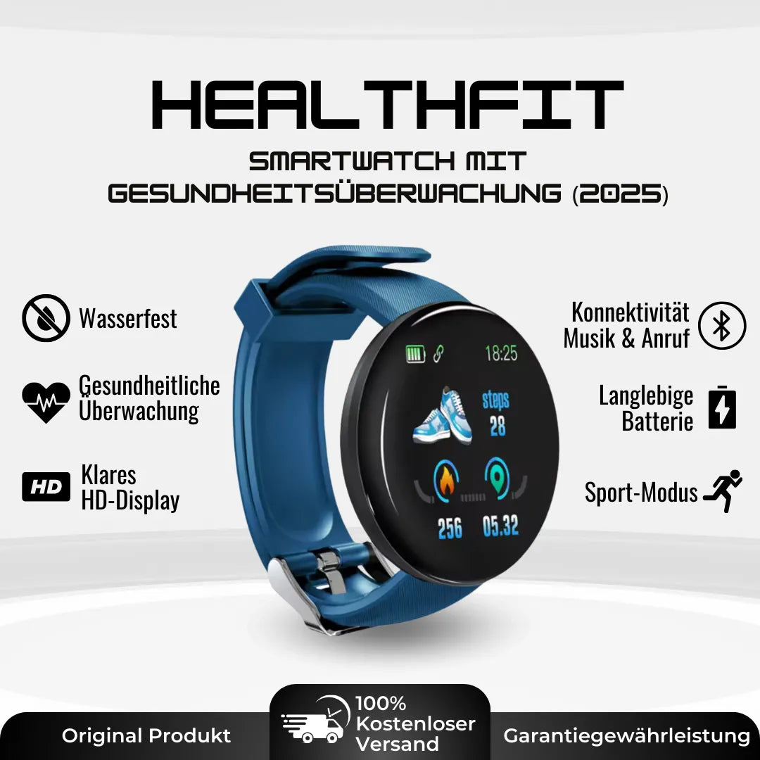 HealthFit – Smartwatch til sundhed og fitness – Model 2025