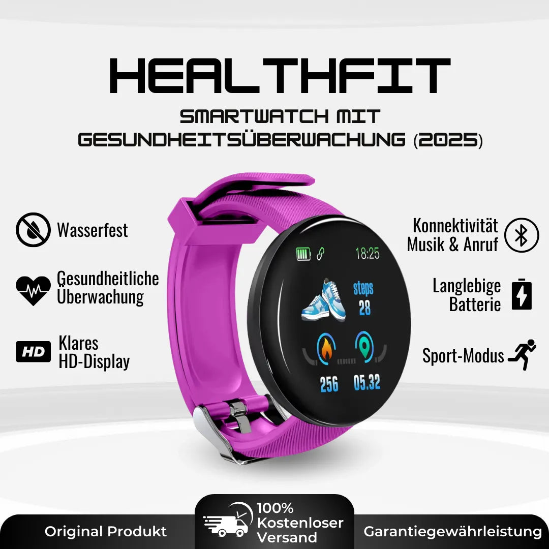 HealthFit – Smartwatch til sundhed og fitness – Model 2025