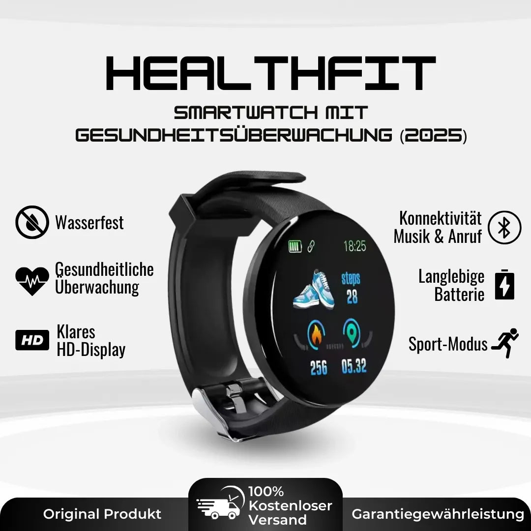 HealthFit – Smartwatch til sundhed og fitness – Model 2025