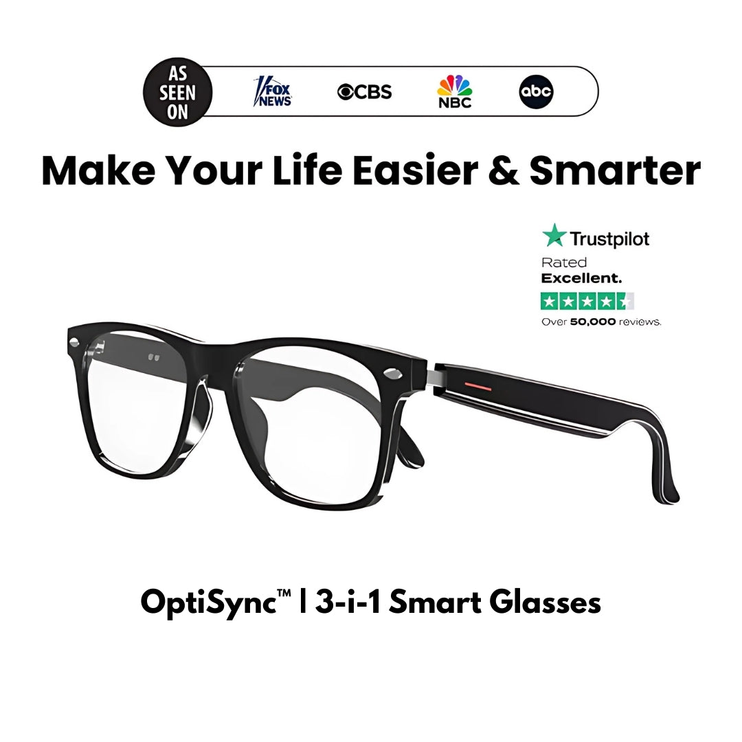 3-i-1 Smart Glasses - beskytter dine øjne og holder dig forbundet