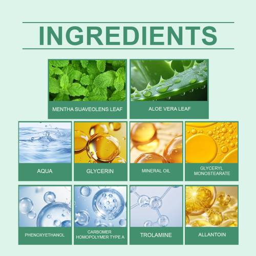 Mynte og aloe bodycreme, forfriskende