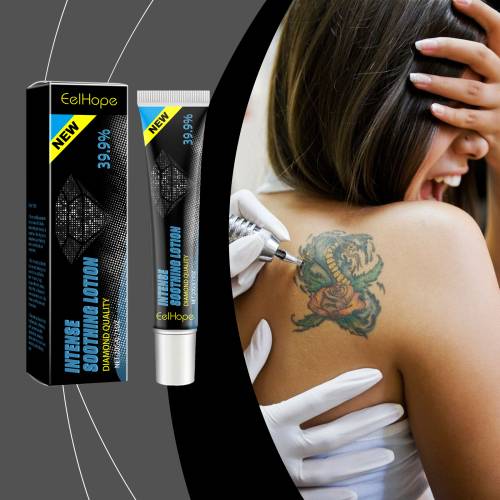Tatoveringsplejecreme med aloe og pebermynte