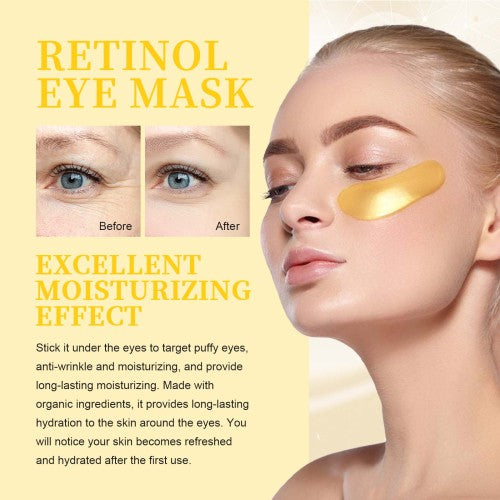 Retinol og aloe vera øjenpads