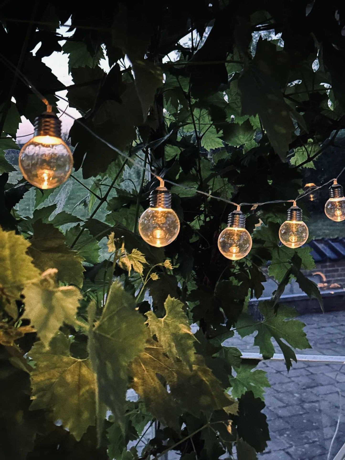Solcelledriven LED-lysslinga