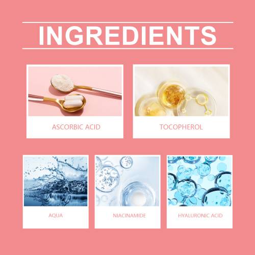4-i-1 niacinamid serum med vitamin C og E