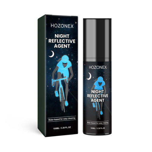 Reflekterende selvlysende spray