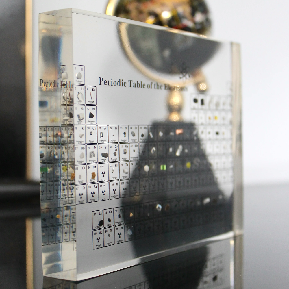 Ledsen™ PeriodicTable:  Glas Periodisk Tabel Elementer Med Lys