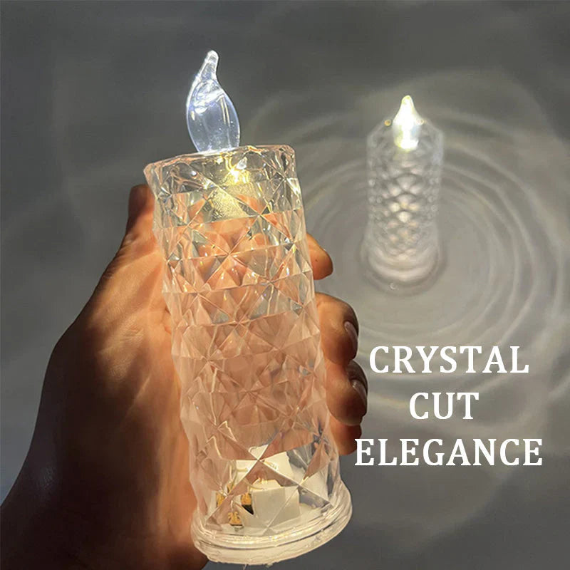 Ledsen™ CrystalCandle 1+1 GRATIS: Elegant Krystal Lys Inspireret LED Bord Lys