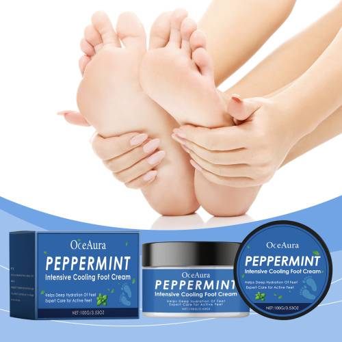 Forfriskende mynte fodcreme
