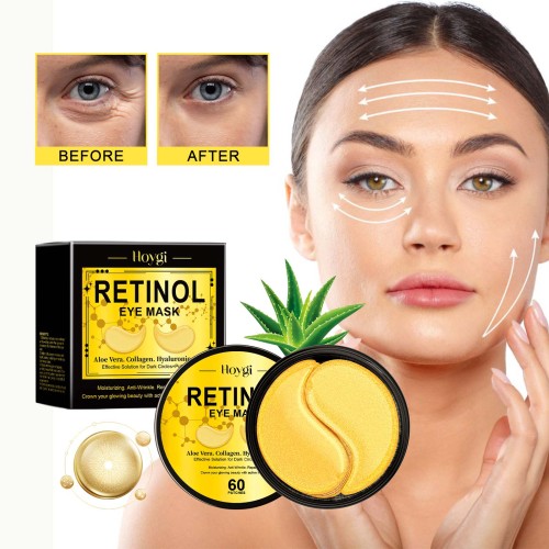 Retinol og aloe vera øjenpads