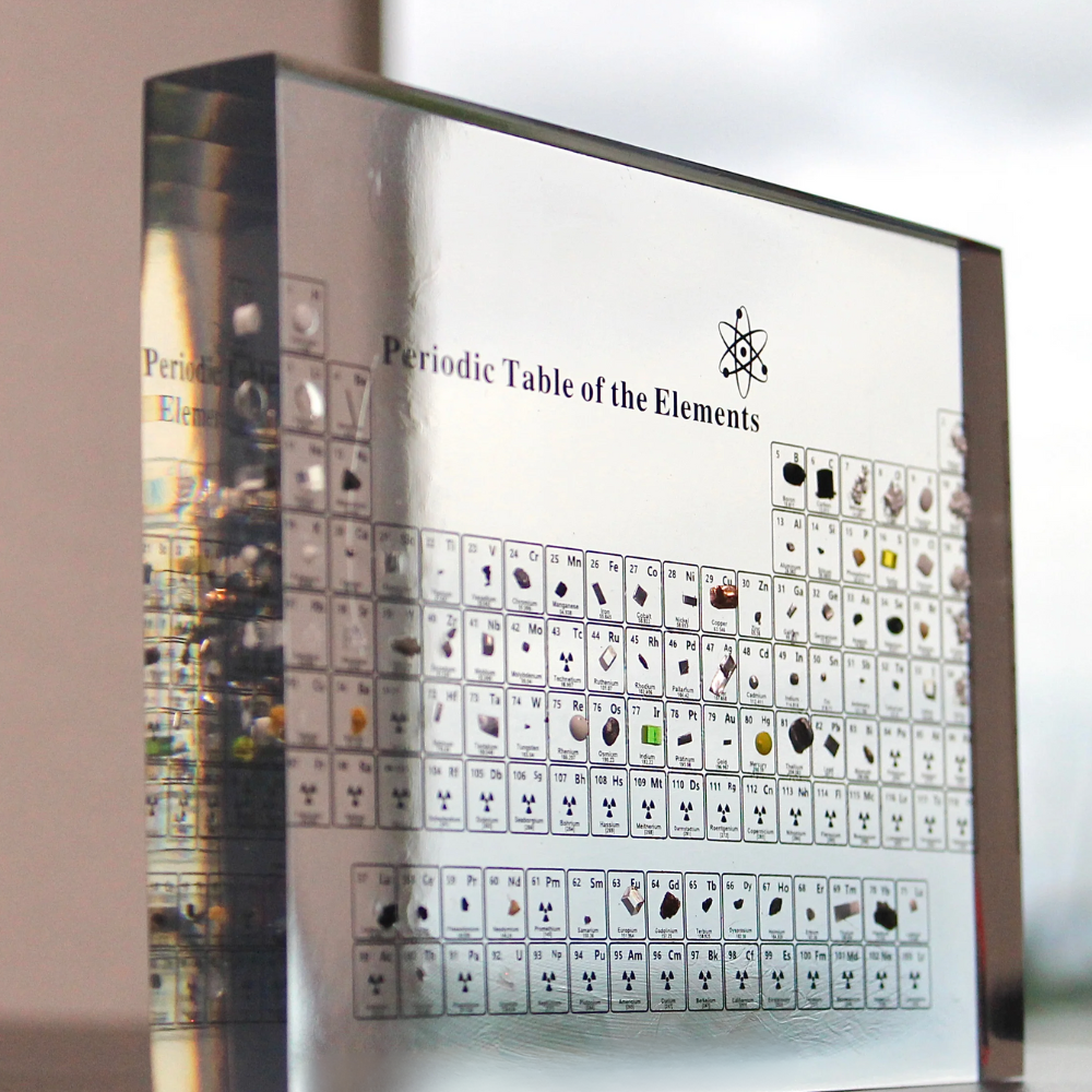 Ledsen™ PeriodicTable:  Glas Periodisk Tabel Elementer Med Lys