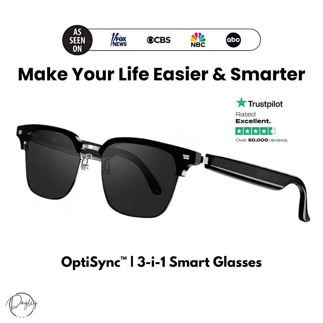 3-i-1 Smart Glasses - beskytter dine øjne og holder dig forbundet