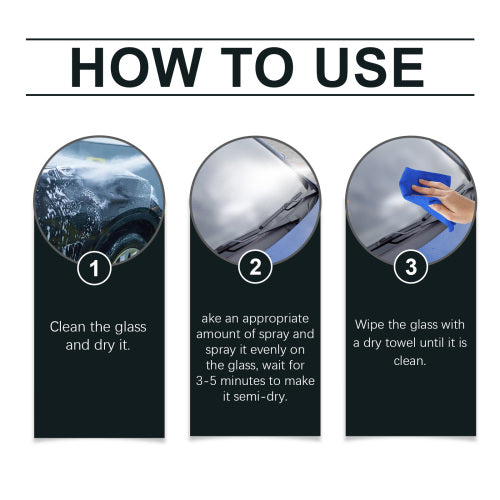 Hydrofob rude- og spejlspray