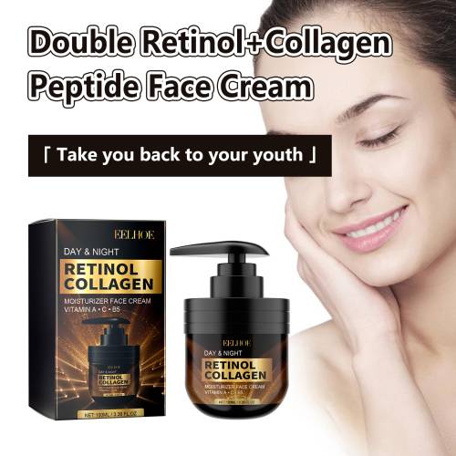 Dag- og nat retinol kollagen ansigtscreme