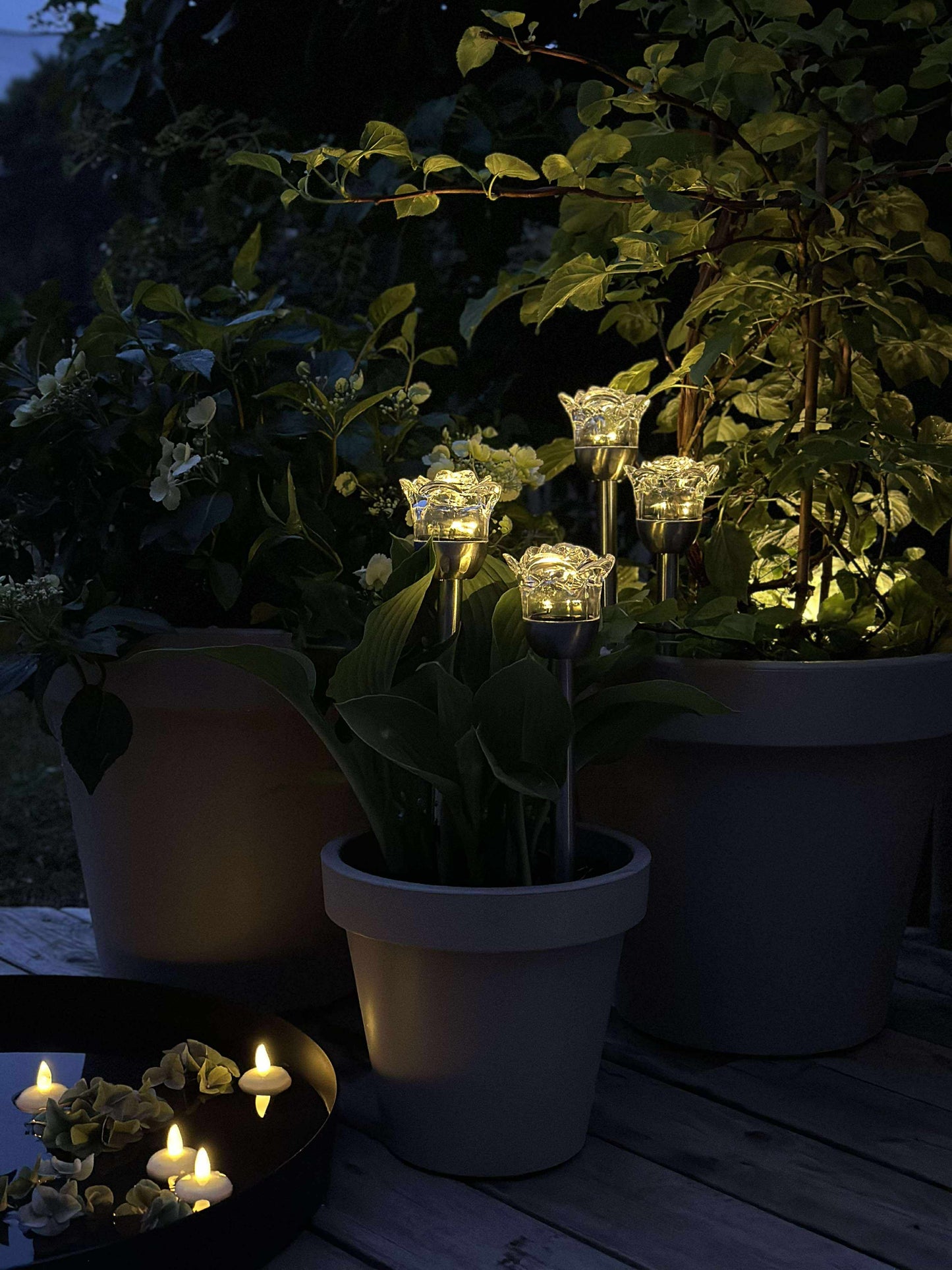 Solcelleblomstfakkel