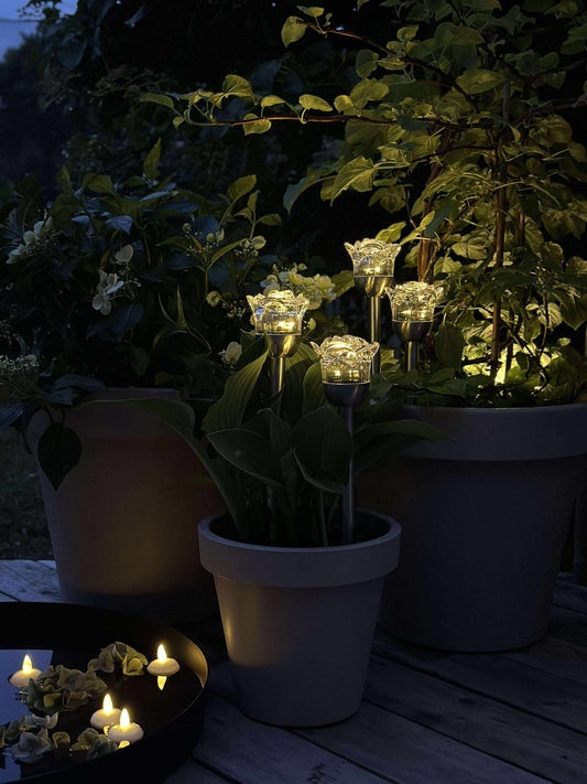 Solcelleblomstfakkel