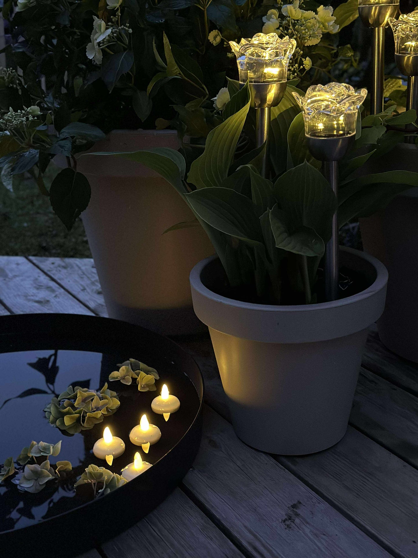 Solcelleblomstfakkel