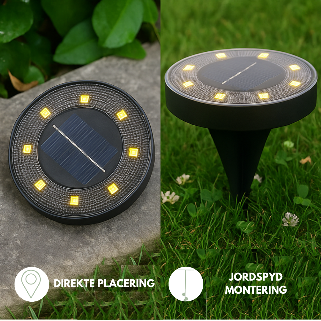 Smart Solcellelampe med Bevægelsessensor