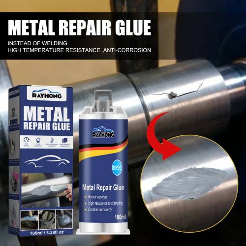 Metalstøbe-reparationslim, 100 ml