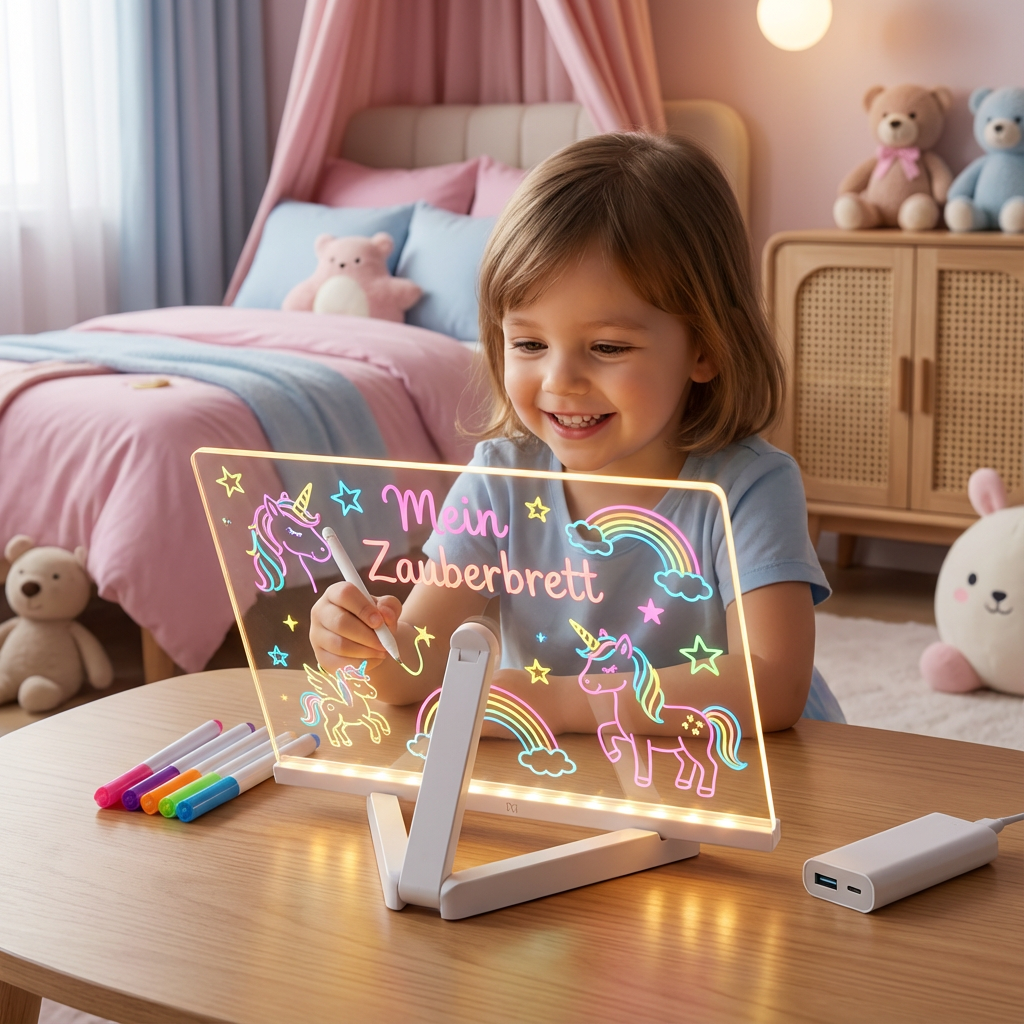 LED-lysstavle til børn – tavle til kreativ tegning