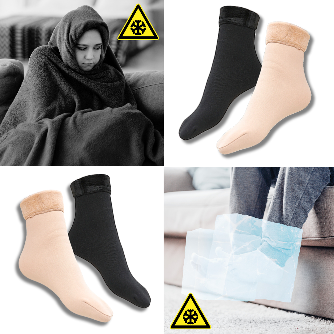 Sæt med 4 par Comfysocks – varme termiske strømper til både mænd og kvinder
