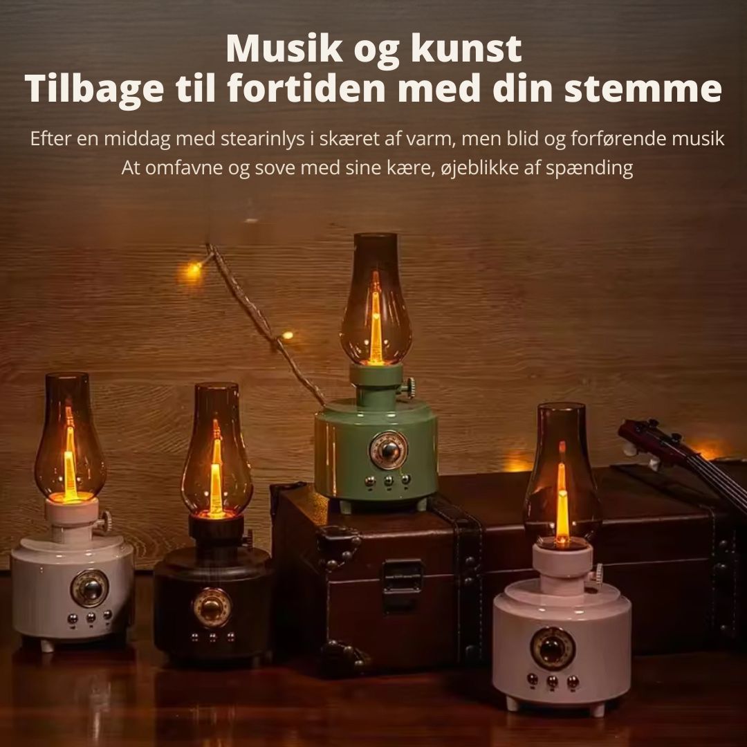 Retro LED-lampe med højttalerfunktion