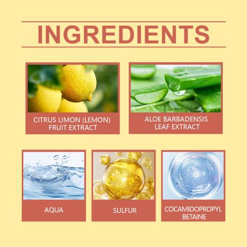 Svovl showergel med citron og aloe