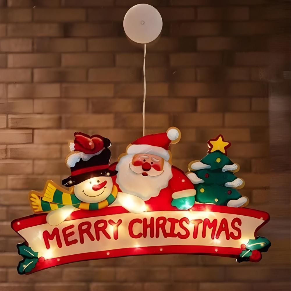 Festlige Oplyste Julevindueslys