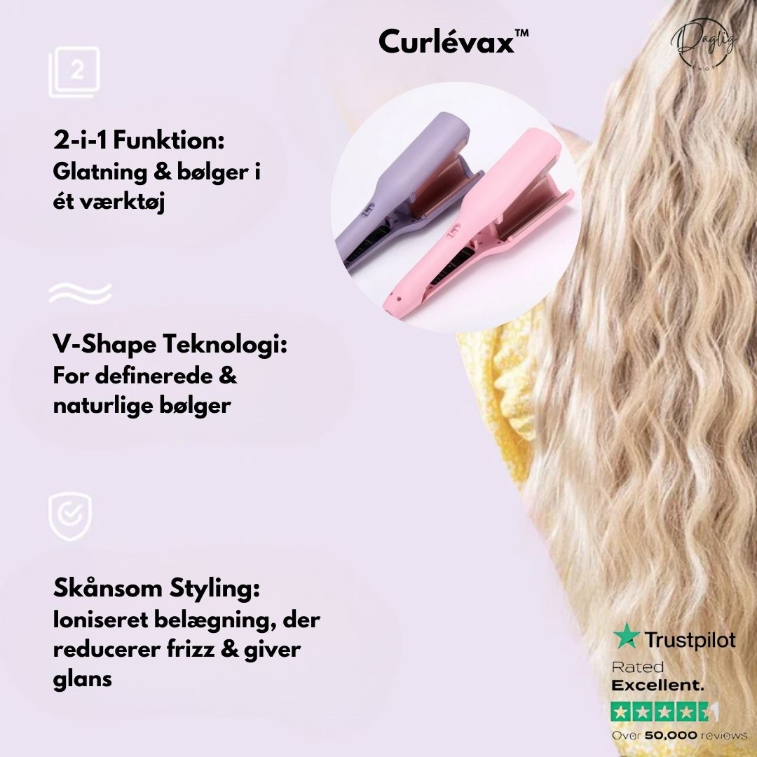 2-i-1 Styling til Bølger & Glat Hår