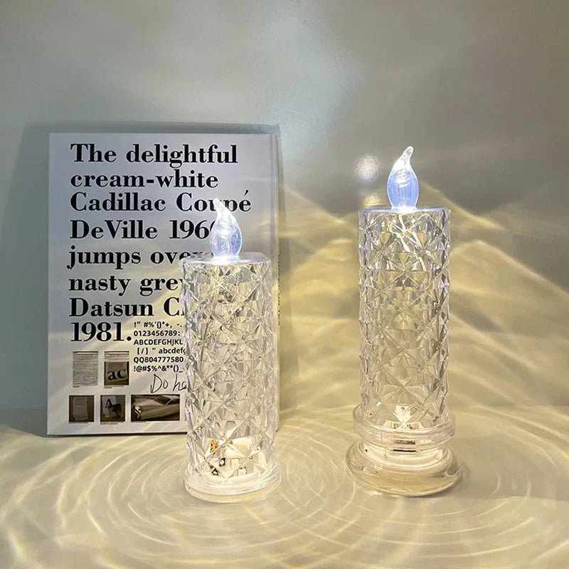 Ledsen™ CrystalCandle 1+1 GRATIS: Elegant Krystal Lys Inspireret LED Bord Lys
