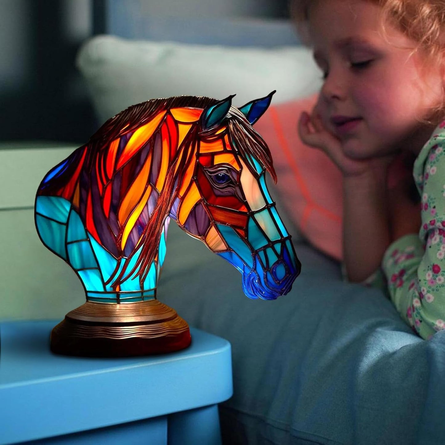 Lysende hest – håndlavet lampe til dyreelskere
