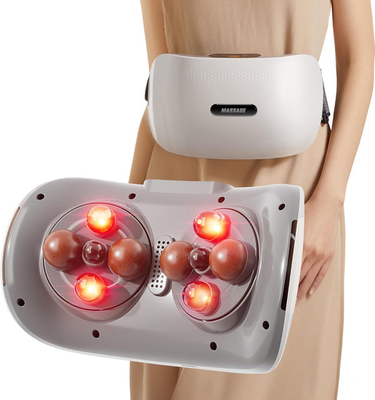 Elektrisk mavemassager med varme, 3 intensitetsniveauer og USB-C opladning