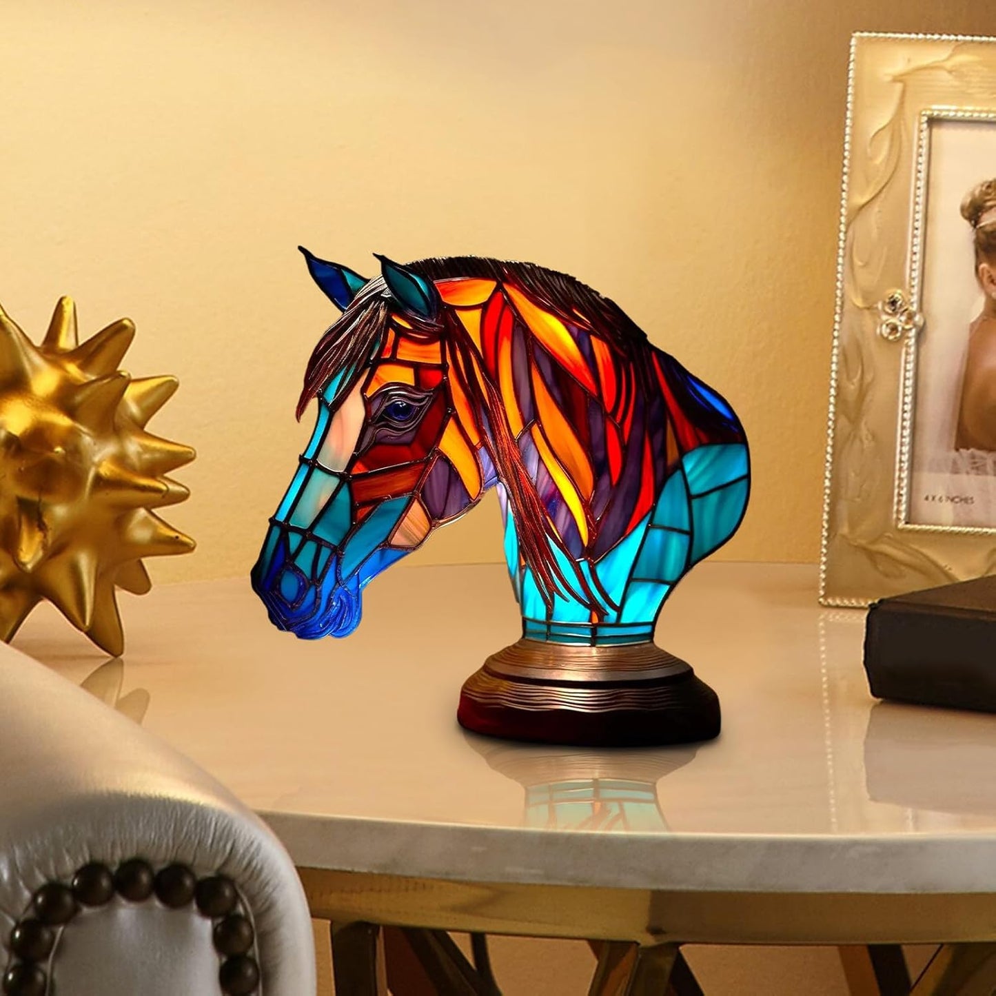 Lysende hest – håndlavet lampe til dyreelskere