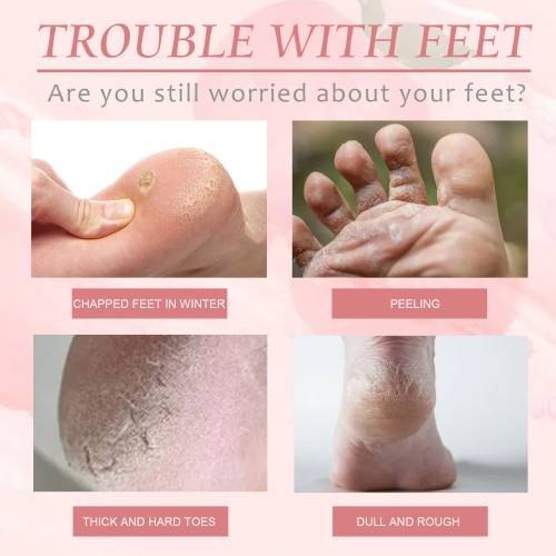Fersken eksfolierende fodmaske